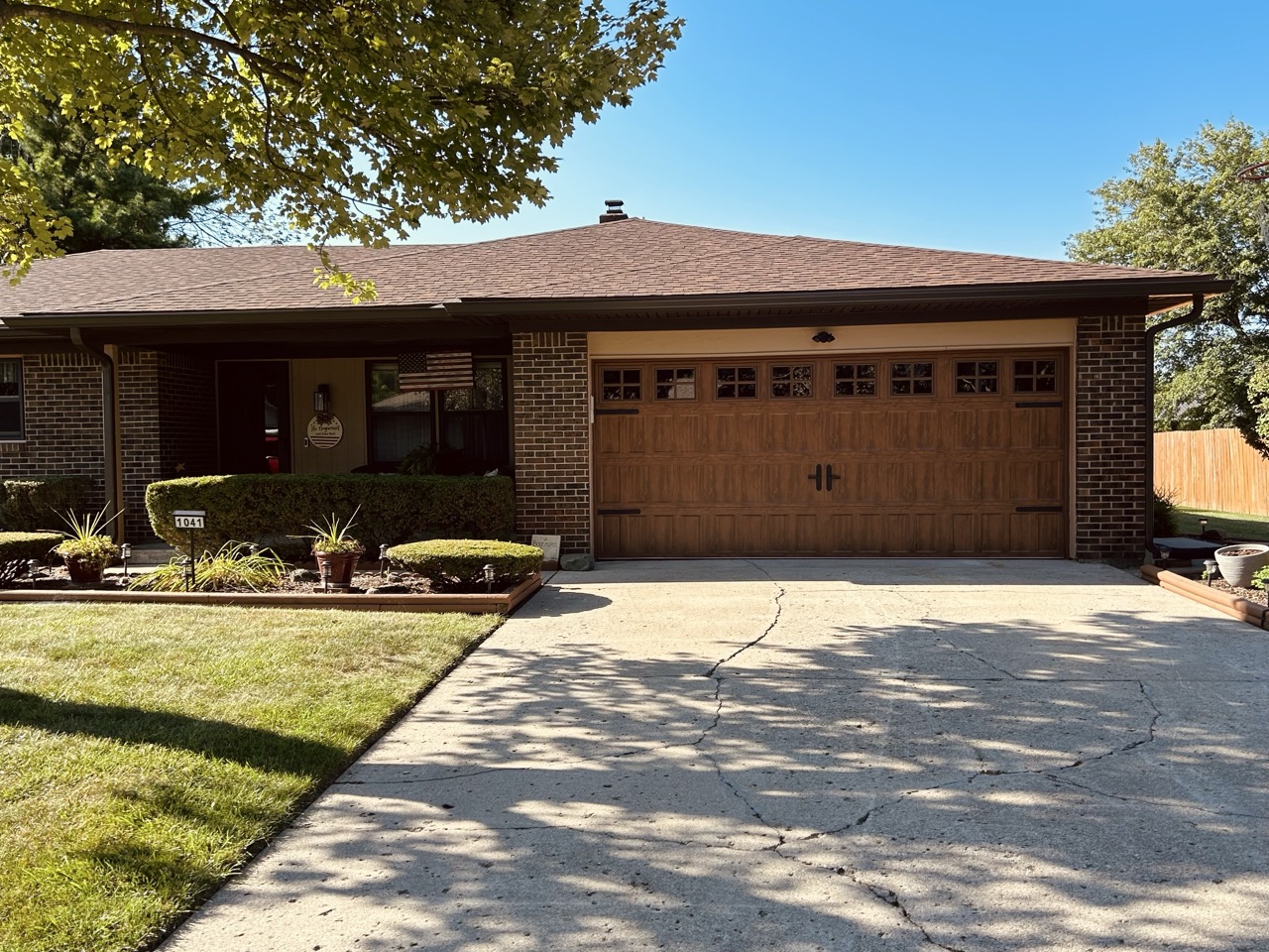 Honey Carriage Door — Brick Ranch